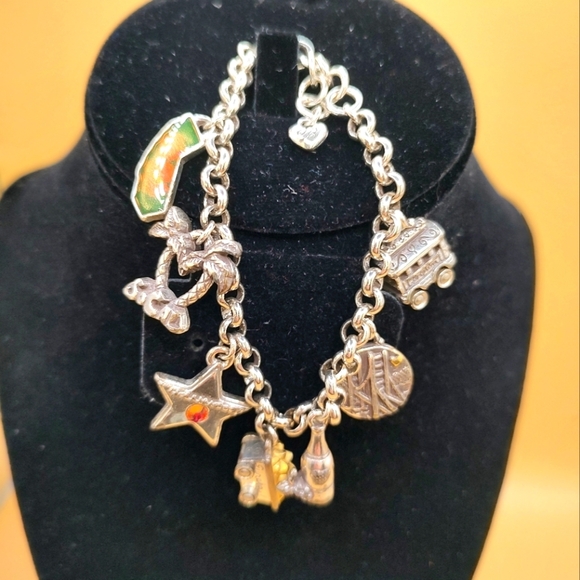 Brighton State of California Charm Bracelet Silver Plated! - Picture 3 of 14